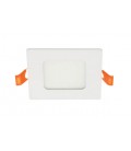 LED SQUARE PANEL SLIM RECESSED LENA-SX 84x84x20mm 3W 282Lm 2000K (WARM WHITE) WHITE 2022330 VITO