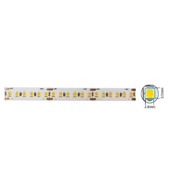 LED STRIP PLUS 24V 180x2835 18W 3M(ADHESIVE TAPE) 10mm IP20 4000K 5m ROLL 5540630 VITO