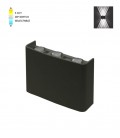 LED OUTDOOR WALL LIGHT BINO-3 6W SMD 3xCCT 16*10CM IP65 BLACK 3231110 VITO