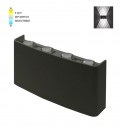 LED OUTDOOR WALL LIGHT BINO-4 8W SMD 3xCCT 21*10CM IP65 BLACK 3231130 VITO