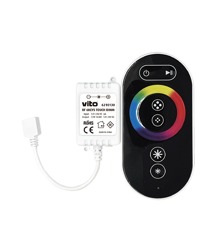 RF TOUCH CONTROLLER MAESTRO-4 12-24V DC MAX 144 FOR RGB LED STRIP 6210130 VITO