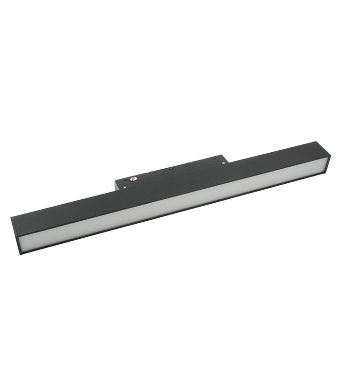LED MAGNETIC TRACK LIGHT LINEAR MAGNA-H S4 10.0 800Lm 3000K (WARM WHITE) 120° 300mm 48V DC BLACK 2102001 VITO
