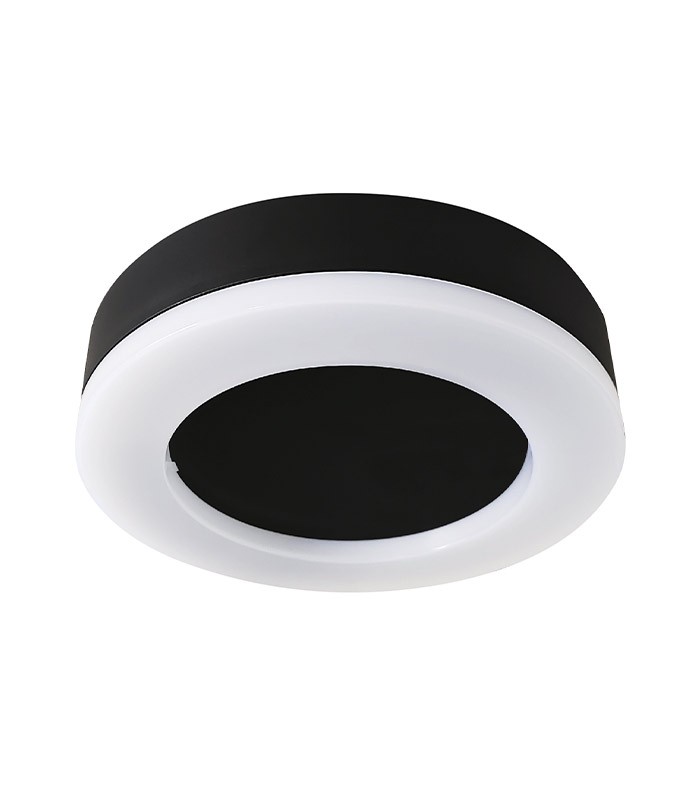 LED OUTDOOR BULKHEAD LUZ-BC 15W SMD 4000K (NATURAL WHITE) 19CM IP65 BLACK  3401060 VITO