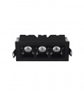 SPOT LIGHT FIXTURE RECESSED ICECUBE-6 6W 564Lm 3000K (WARM WHITE) 97x45mm BLACK 2102950 VITO