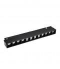 LED MAGNETIC TRACK LIGHT LINEAR MAGNA-H S2 12W 960Lm 3000K (WARM WHITE) 36° 220x22x43mm 48V BLACK 2102081 VITO