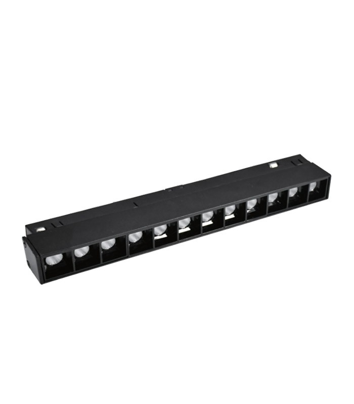 LED MAGNETIC TRACK LIGHT LINEAR MAGNA-H S2 12W 984Lm 4000K (NATURAL WHITE) 36° 220x22x43mm 48V BLACK 2102091 VITO