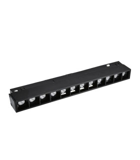 LED MAGNETIC TRACK LIGHT LINEAR MAGNA-H S2 12W 984Lm 4000K (NATURAL WHITE) 36° 220x22x43mm 48V BLACK 2102091 VITO