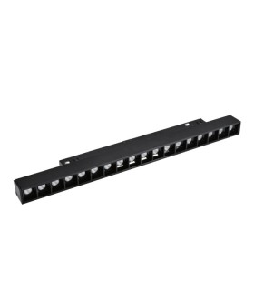 LED MAGNETIC TRACK LIGHT LINEAR MAGNA-H S2 18W 1476Lm 4000K (NATURAL WHITE) 36° 328x22x43mm 48V BLACK 2102111 VITO