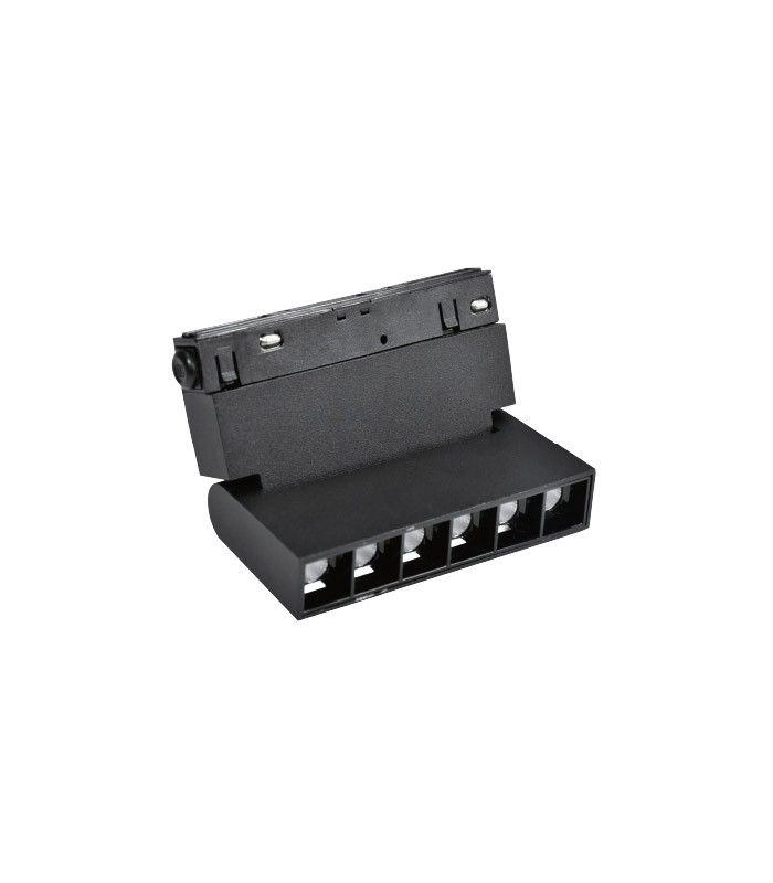 LED MAGNETIC TRACK LIGHT ROTATEABLE MAGNA-H S3 6W 480Lm 3000K (WARM WHITE) 24° 110x23x105mm 48V BLACK 2102181 VITO