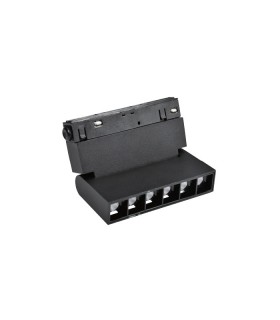 LED MAGNETIC TRACK LIGHT ROTATEABLE MAGNA-H S3 6W 480Lm 3000K (WARM WHITE) 24° 110x23x105mm 48V BLACK 2102181 VITO