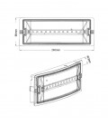 EMERGENCY LED LIGHT EXIT-C 3W 6500K (COOL WHITE) 3.2V 600mAh LiFePO₄ 5020130 VITO
