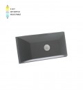 LED OUTDOOR WALL LIGHT WITH PIR SENSOR ADRIA-W1S 6W 288/306/294Lm 3xCCT IP65 113x220x58 ANTHRACITE 3230491 VITO