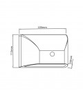 LED OUTDOOR WALL LIGHT WITH PIR SENSOR ADRIA-W1S 6W 288/306/294Lm 3xCCT IP65 113x220x58 ANTHRACITE 3230491 VITO