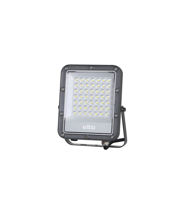 LED FLOODLIGHT RONA 30W 3600Lm 6000K (COOL WHITE) IP65 GREY 3022750 VITO