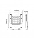 LED FLOODLIGHT RONA 30W 3600Lm 6000K (COOL WHITE) IP65 GREY 3022750 VITO