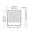 LED FLOODLIGHT RONA 100W 12000Lm 6000K (COOL WHITE) IP65 GREY 3022790 VITO