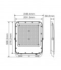 LED FLOODLIGHT RONA 150W 18000Lm 6000K (COOL WHITE) IP65 GREY 3022800 VITO