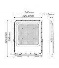 LED FLOODLIGHT RONA 300W 36000Lm 6000K (COOL WHITE) IP65 GREY 3022820 VITO
