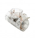 TRIPPLE SOCKET TRIPLO 16A 3680W TRANSPARENT EARTH-LINE SHUTTER 8002542 VITO