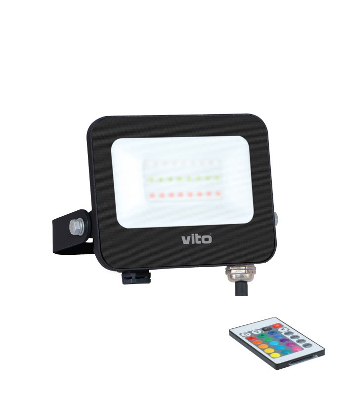 LED FLOODLIGHT SAVA 20W RGBW 2000Lm IP65 IK08 3022565 VITO