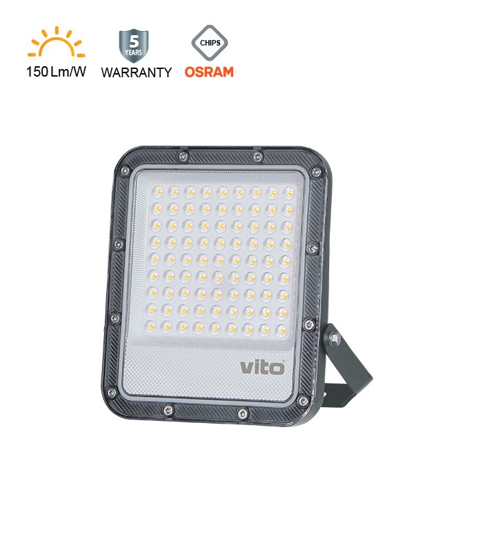 LED FLOODLIGHT RONA+ 50W 6000K 7600lm IP66 IK08 3022775 VITO