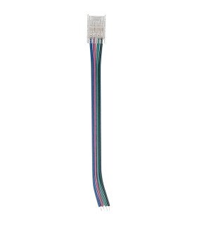 LED STRIP CONNECTOR Strip-Conn. 10MM-RGB WITH CABLE TRANSPARENT 20PCS-BAG 5520340 VITO