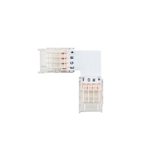LED STRIP CONNECTOR Strip-Conn. 10MM-RGB L-SHAPE TRANSPARENT 20PCS-BAG 5520360 VITO