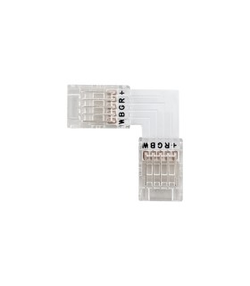 LED STRIP CONNECTOR Strip-Conn. 10MM-RGBW L-SHAPE TRANSPARENT 20PCS-BAG 5520380 VITO
