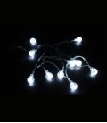 CHRISTMAS LIGHTING NATALE-12 BULB 10LED 6400K 1M 2xAA IP20 TRANSPARENT WITH TIMING FUNCTION 5620671 VITO
