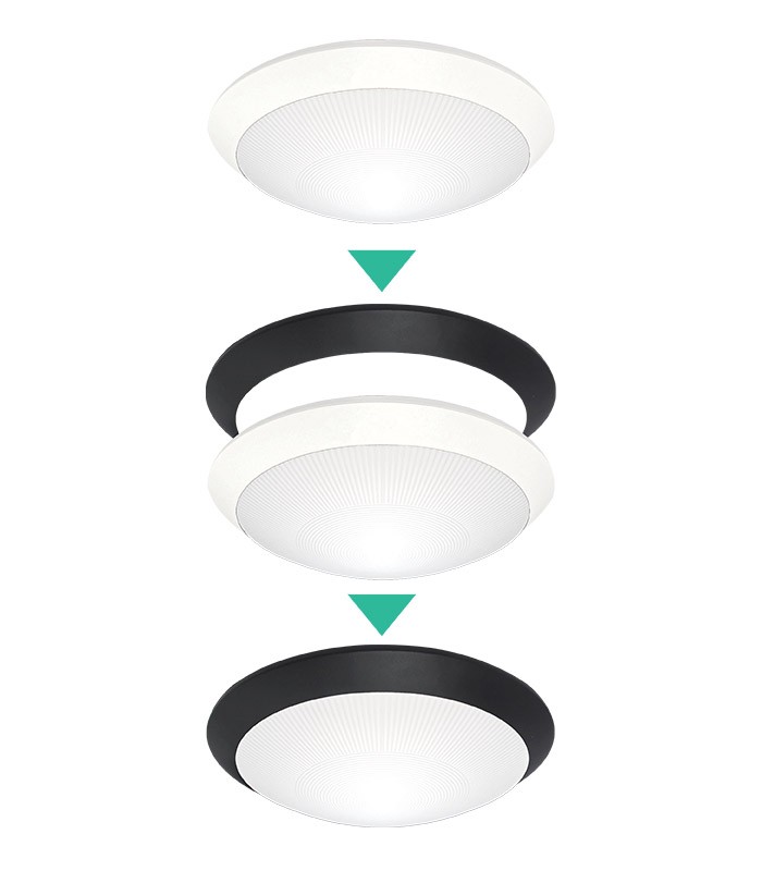 CEILING LAMP JULIA E27 φ300*H90 IP54 2RINGS INCLUDED 2027800 VITO