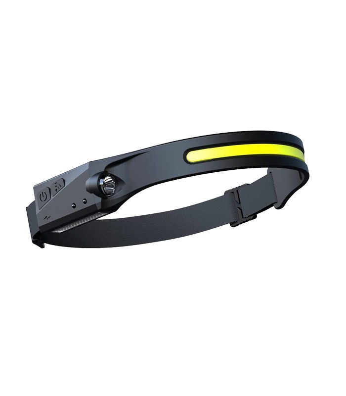 RECHARGEABLE HEAD LIGHT FLASH-7 3W/1W 6000K 300Lm/100Lm HANDMOTION-SENSOR TYPE-C BLACK 5000540 VITO