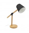 HOME&OFFICE DESK LAMP PINOCCHIO E27 BLACK WOOD BASE WITHOUT BULB 5301640 VITO