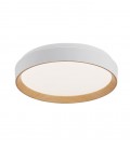 LED CEILING LAMP EMILIA R45 Ø480xH65 45W 3xCCT (3000K/4000K/6500K) 4275Lm MAT WHITE+WOODEN 2027900 VITO