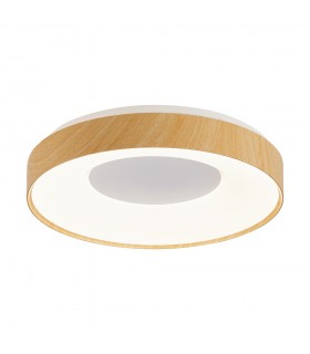 LED CEILING LAMP DESITA R25 Ø385xH80 25W 3xCCT (3000K/4000K/6500K) 2125Lm WALNUT 2027910 VITO