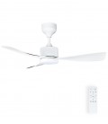 CEILING FAN WITH LED LAMP FANLUX-C3 18W 3xCCT (3000K/4500K/6500K) 1530Lm 106CM WHITE REMOTE 2027740 VITO