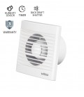 BATHROOM FAN VENTI-A100S GRILL Φ100MM 12W WHITE WITH HUMIDITY SENSOR WITH PLASTIC SHUTTER 8005220 VITO