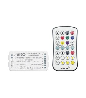 RF 28KEYS CONTROLLER MAESTRO-5 12V-24VDC IP20 RGB+3CCT 6210140 VITO