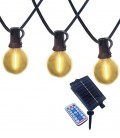 SOLAR STRING LIGHT STRING-20S 20xLED BULBS 3000K WITH 10M STRING + 3M POWER-CABLE IP44 REMOTE 3210350 VITO
