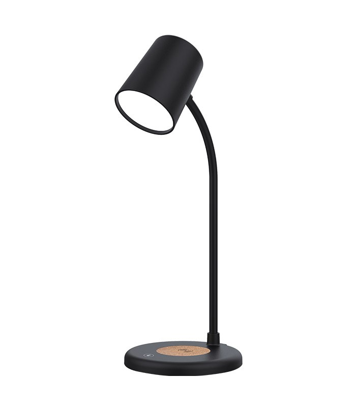 BLACKY 3IN1 BT SPEAKER-TABLE LAMP-15W WIRELESS CHARGER BLACK 5901050 VITO