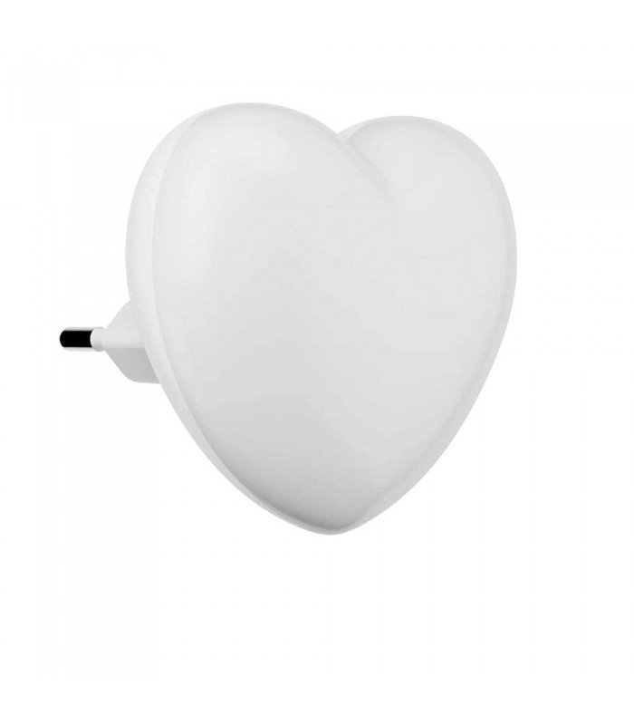 MINI LED NIGHT LAMP LOVE 0.5W 2700K WHITE 220V EU.PLUG LIGHT SENSOR 5200730 VITO