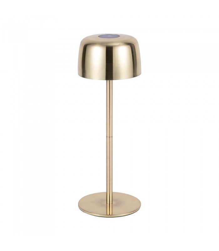 RECHARGEABLE TABLE LAMP ZENIT 3W 3000K GOLD 3xDIM 5V-USB LI-ION IP44   5301870 VITO