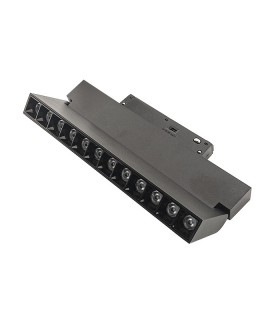 LED MAGNETIC TRACK LIGHT MAGNA-H S3 12W 3CCT (3000K/4000K/6000K) 1080Lm 24⁰ 220x22x110mm 48VDC BLACK 2102213 VITO