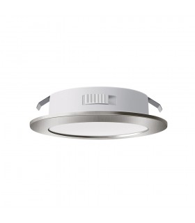 LED FURNITURE SPOT FURNILUX 4W 3CCT(3000K/4000K/6500K) 300Lm Φ55MM-CUT MAT CHROME 12V IP44 PLASTIC 60CM CABLE   2028040 VITO