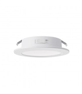 LED FURNITURE SPOT FURNILUX 4W 3CCT(3000K/4000K/6500K) 300Lm Φ55MM-CUT WHITE 12V IP44 PLASTIC 60CM CABLE   2028030 VITO