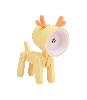 MINI LED NIGHT LAMP DEER YELLOW 0,5W 3000K 25Lm TOUCH CONTROL LR41 BATTERY 5200750 VITO