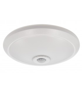 LED CEILING LAMP WITH PIR SENSOR ARTEMIDA 18W 3CCT(3000K/4000K/6500K) 1710Lm 30CM PLASTIC WHITE 2025853 VITO