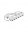 GROUP SOCKET UNICO-N3 1.5M 3G1.5 CABLE SWITCH SHUTTER WHITE+GREY 8007010 VITO