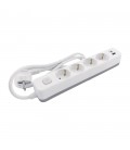 GROUP SOCKET UNICO-N4U 3M 3G1.5 CABLE SWITCH SHUTTER USB-A+USB-C WHITE+GREY 8007050 VITO