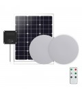 SOLAR CEILING LIGHT DOPPIO-2 2x20W 4000K 1500Lm IP54 2xLUMINAIRE 5M+2x3M CABLE 3210390 VITO