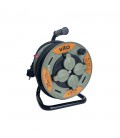 CABLE REEL VICE 4xSCHUKO 3G1.5x25M SHUTTER THERMAL CUT-OUT IP44 PLASTIC 8008140 VITO